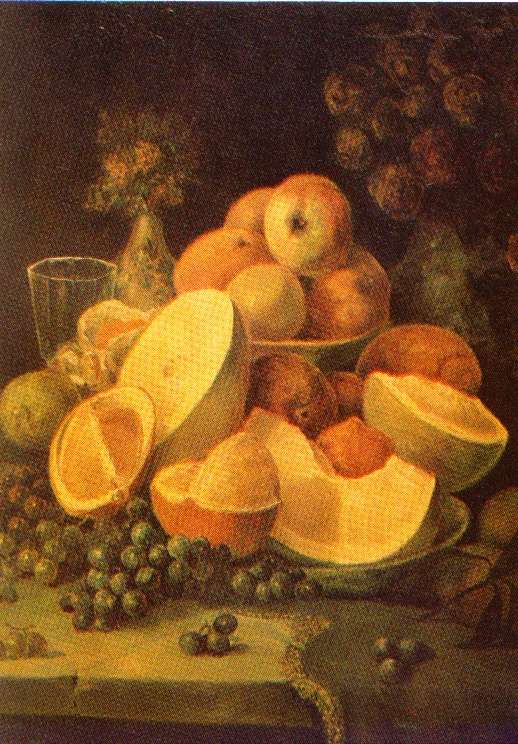 Sugar Ahmet Pasha, "Fruits", oil on canvas, 60cmx73cm